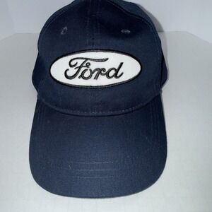 Ford Headwear Baseball Infinity Navy Blue Adjustable Cap Hat OSFM Embroidered